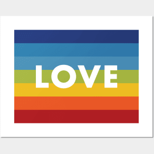 Love Flag Rainbow Posters and Art